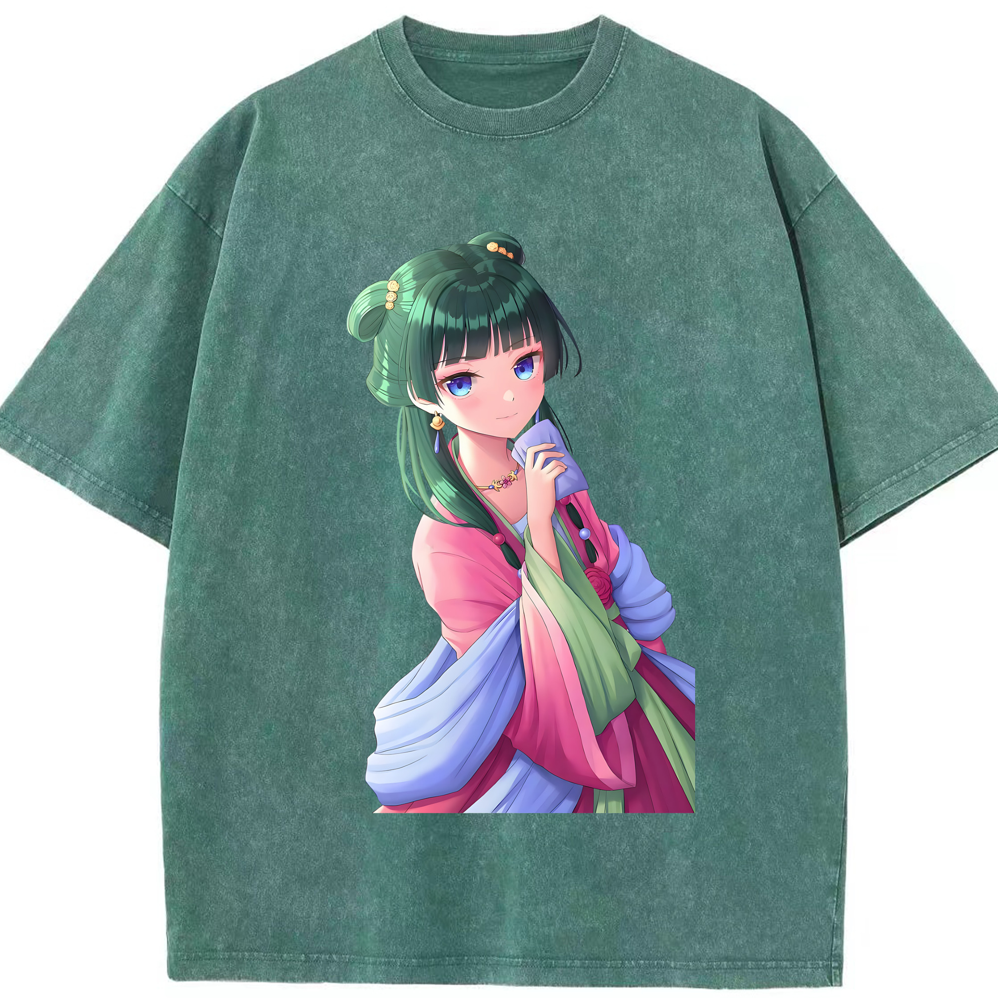 （画像用） 薬屋のひとりごと The Apothecary Diaries 綿100% ヴィンテージ風 半袖Tシャツ（フロントプリント）